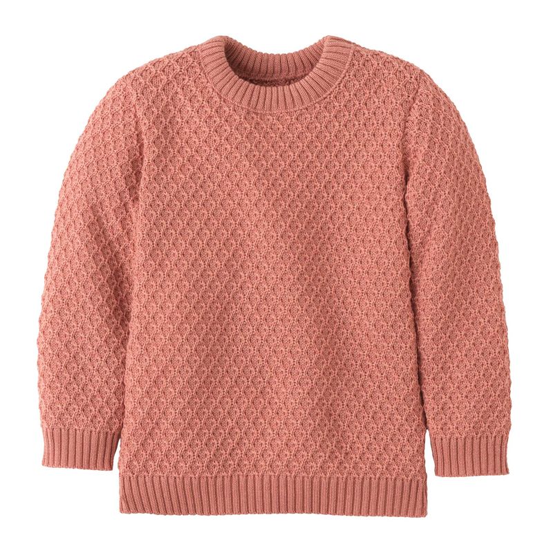 Maglione Disana Aran in lana - Soft Pink Disana