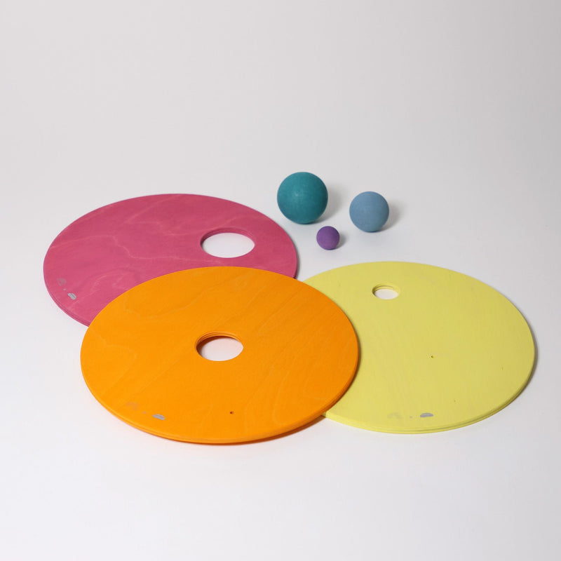 GRIMM’S x Stapelstein® Rolling Discs Warm Pastel Grimm's x Stapelstein