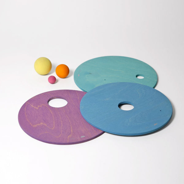 GRIMM’S x Stapelstein® Rolling Discs Cool Pastel Grimm's