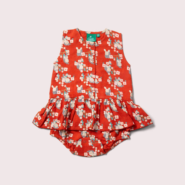 Tutina con volant Little Rabbits Little Green Radicals