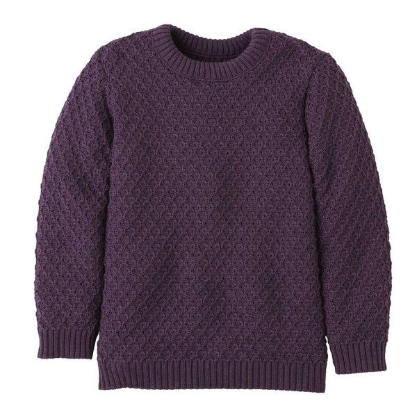 Maglione Disana Aran in lana - Melanzana Disana