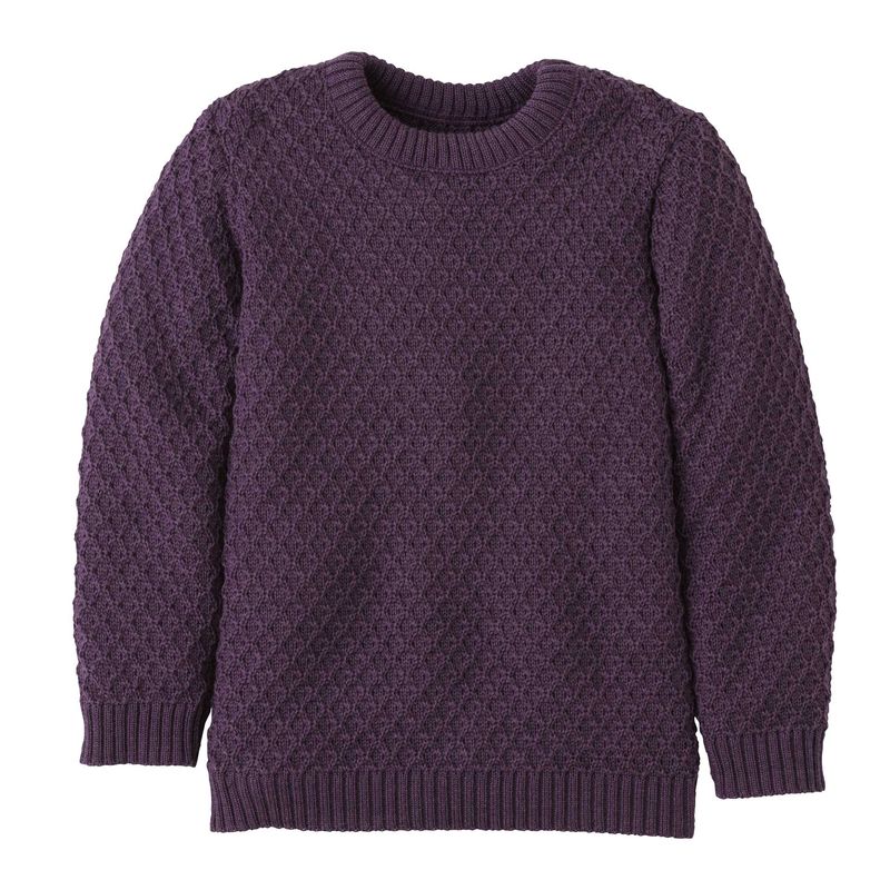 Maglione Disana Aran in lana - Melanzana Disana
