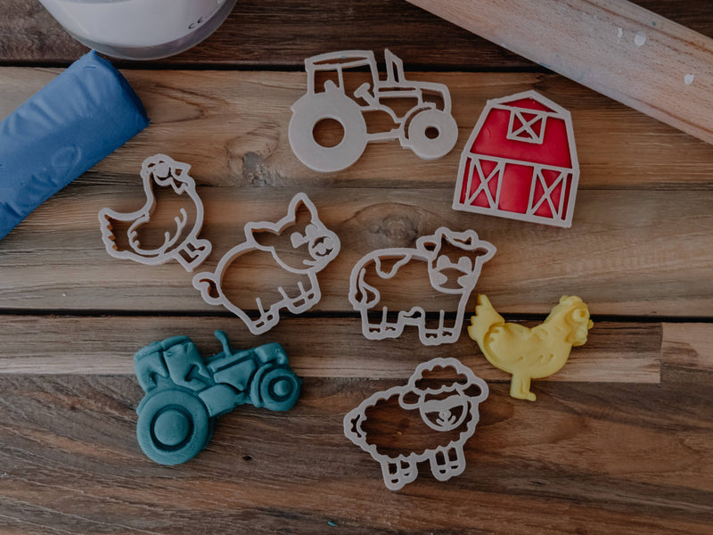 Set di taglierine ecologiche per plastilina Mini Farm Kinfolk Pantry