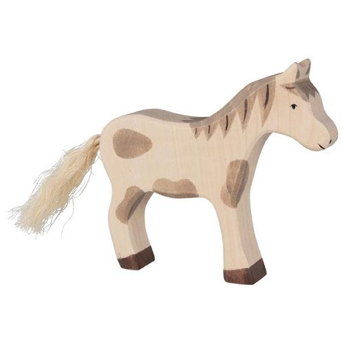 Figura di legno - Cavallo pomellato Holztiger