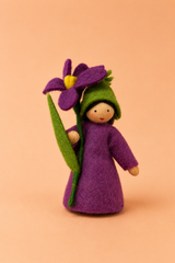Bambolina in feltro Waldorf - Zafferano alpino Ambro Dolls