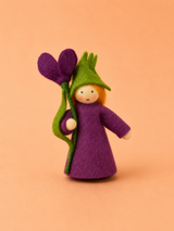 Bambolina in feltro Waldorf - Zafferano alpino Ambro Dolls