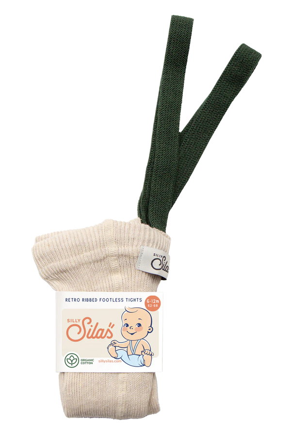 Pantaloni alle caviglie Silly Silas - Cream Dark forest Silly Silas