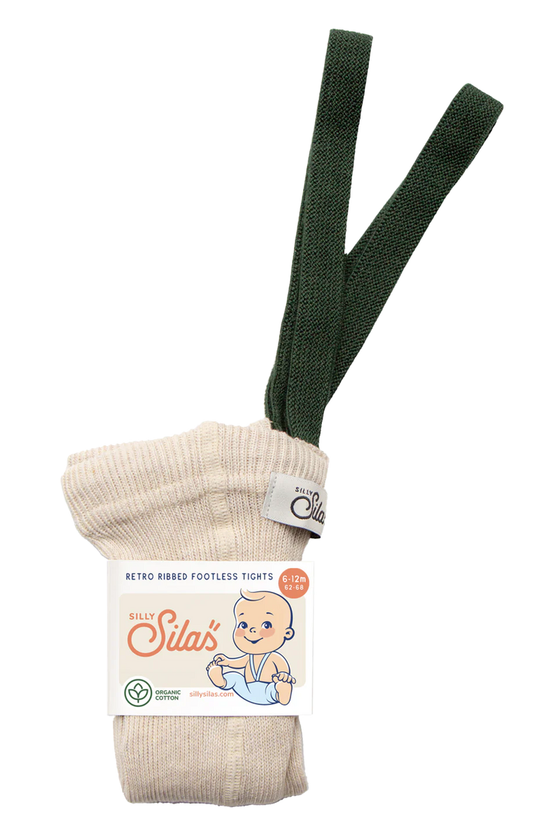 Pantaloni alle caviglie Silly Silas - Cream Dark forest Silly Silas