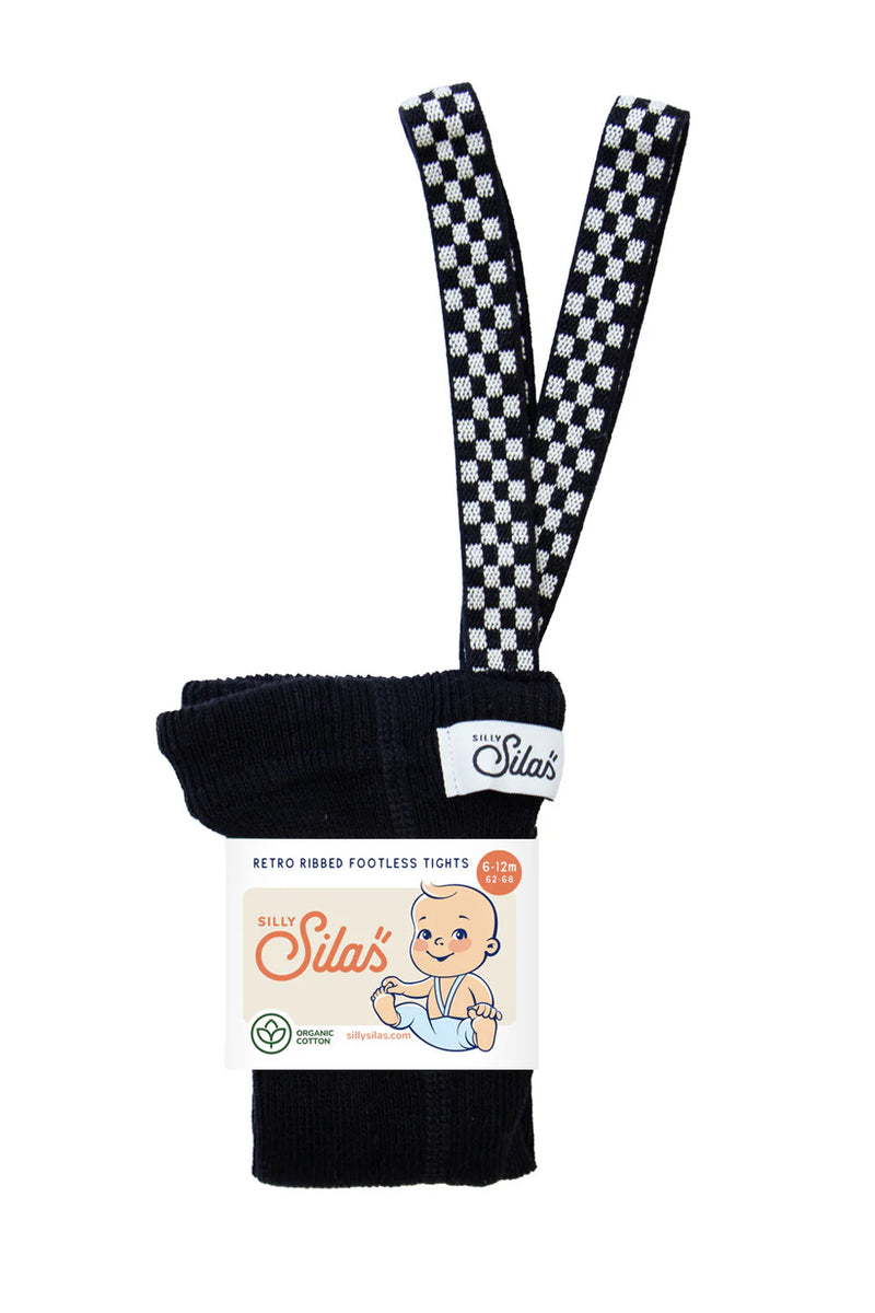 Pantaloni alle caviglie Silly Silas - Classic Black Checked Silly Silas