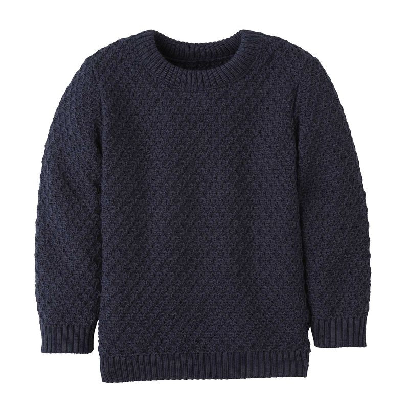 Maglione Disana Aran in lana - Indaco Disana