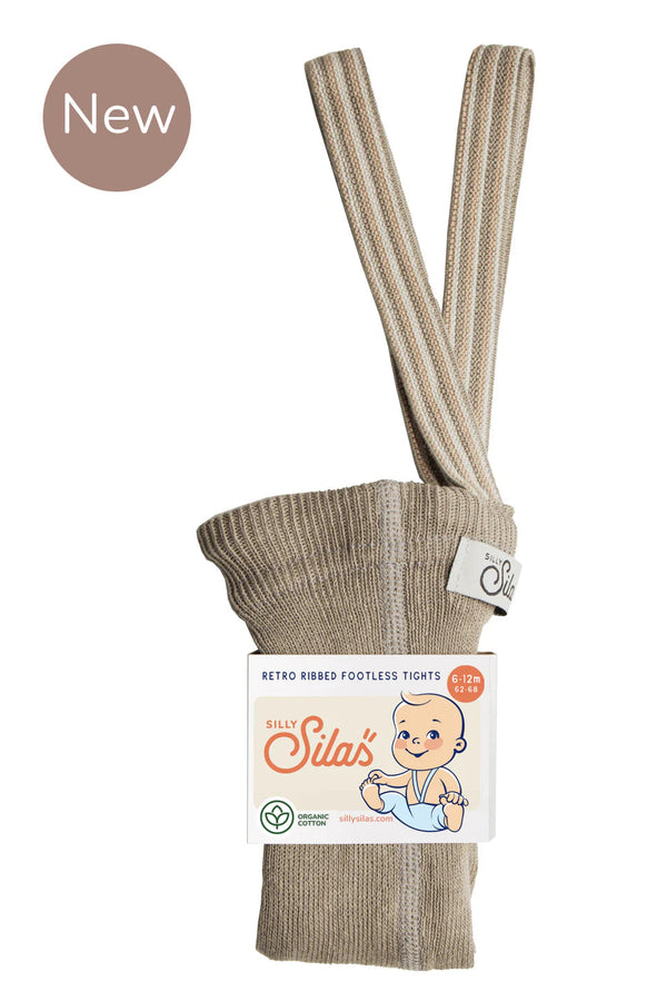 Pantaloni alle caviglie Silly Silas - Oyster Grey Striped Silly Silas