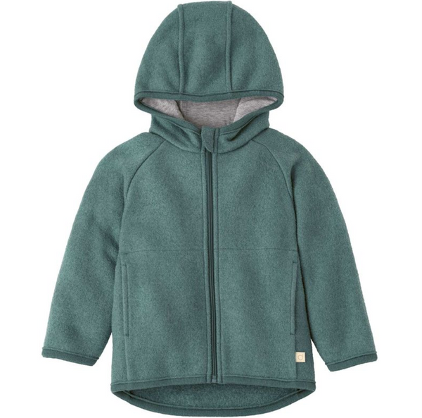 Giacca in lana cotta con zip BABY Disana -VARI COLORI Disana