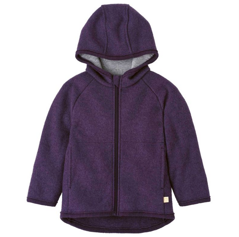 Giacca in lana cotta con zip BABY Disana -VARI COLORI Disana