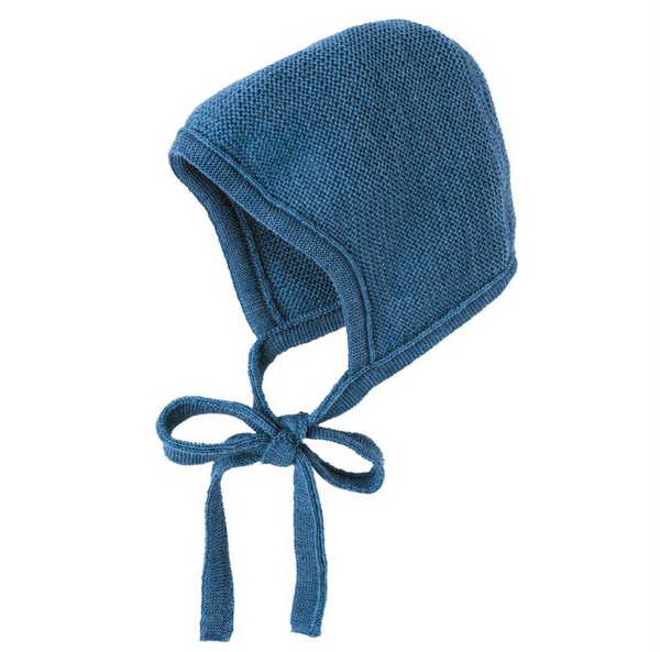 Bonnet in maglia di lana Disana - Dove Blue Disana