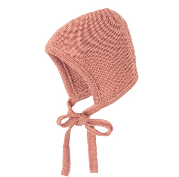 Bonnet in maglia di lana Disana - Rosè Disana