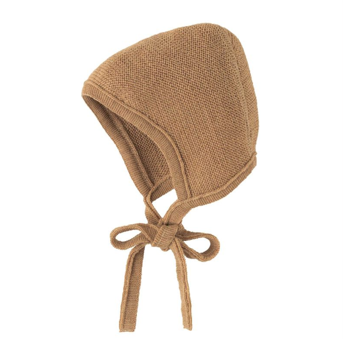 Bonnet in maglia di lana Disana - Caramel Disana