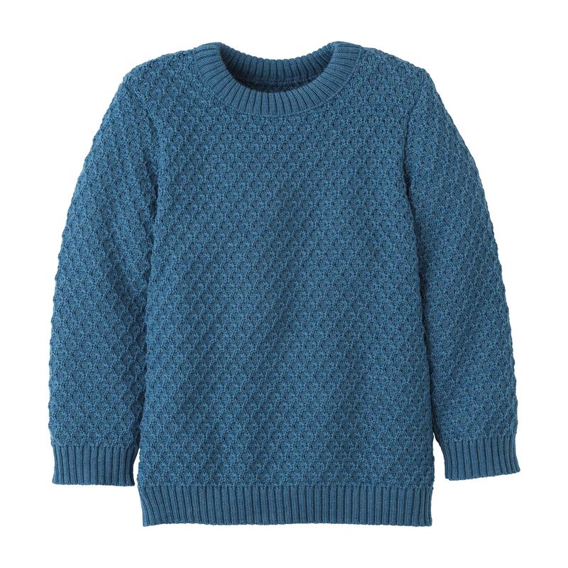 Maglione Disana Aran in lana - Dove Blue Disana