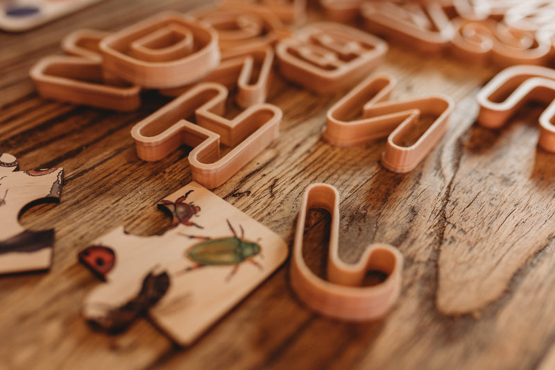 Set di taglierine Eco con lettere maiuscole Alphabet Kinfolk Pantry