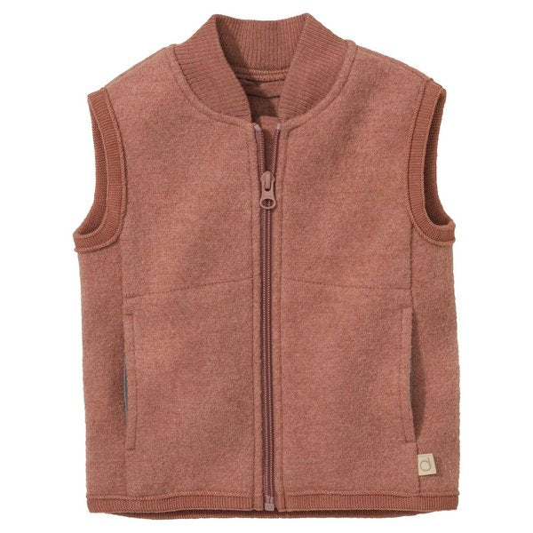 Gilet in lana cotta Disana - Rosè Disana