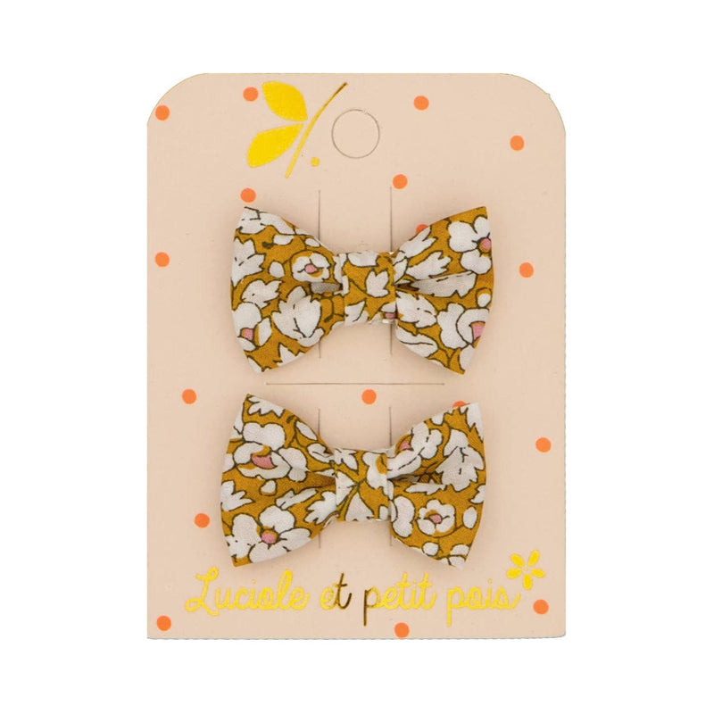 Mini fermagli per capelli a forma di farfalla - Liberty Luciole et Petit Pois