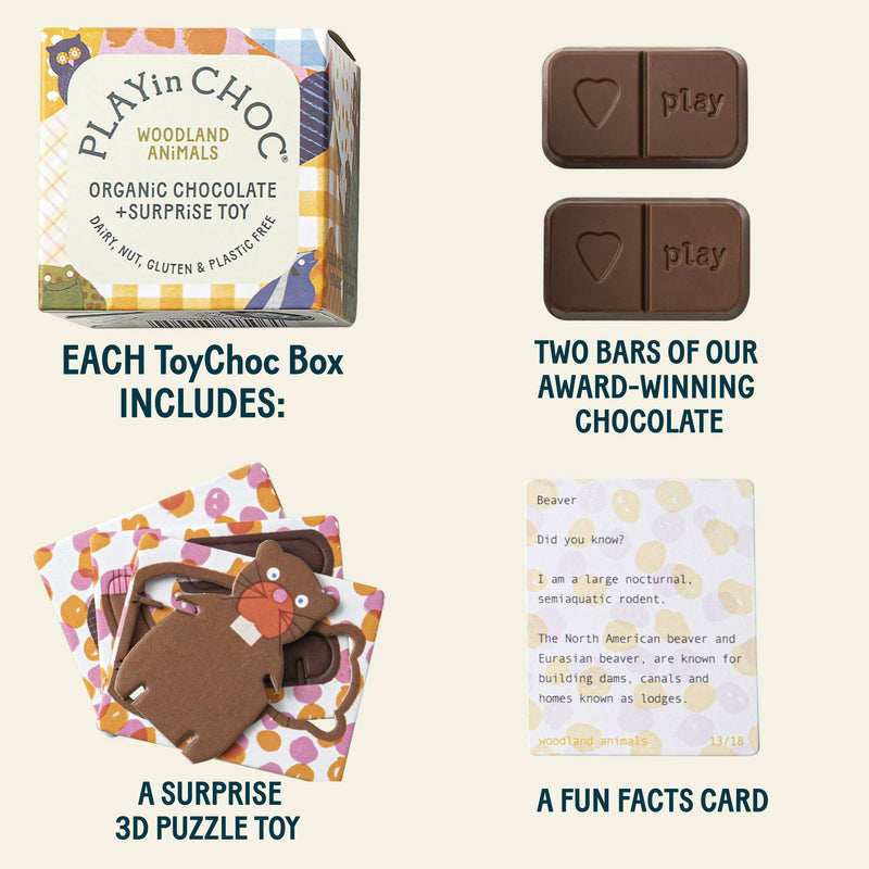 Toy Choc Box®  ANIMALI DEL BOSCO PLAYin CHOC