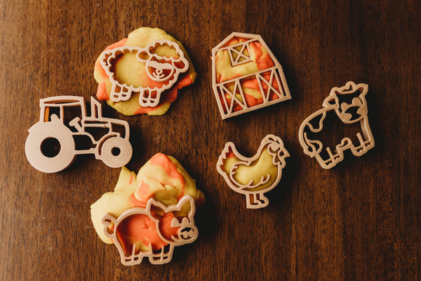 Set di taglierine ecologiche per plastilina Mini Farm Kinfolk Pantry
