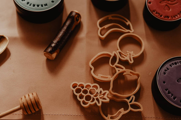 Mini set di taglierine ecologiche in plastilina per frutta Kinfolk Pantry