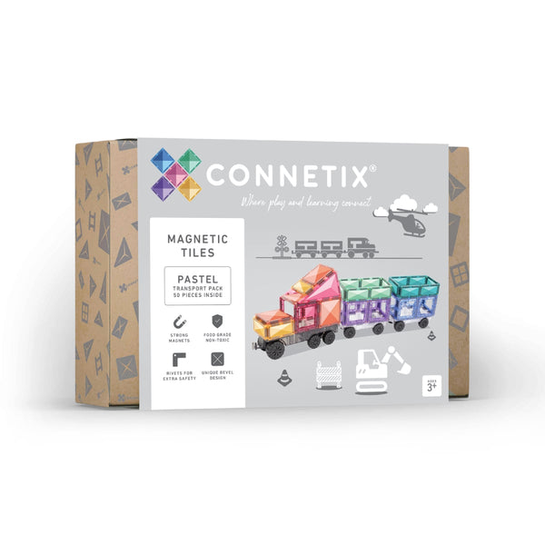 Pastel Transport pack 50 pezzi - Tessere magnetiche Connetix