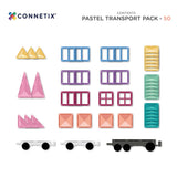 Pastel Transport pack 50 pezzi - Tessere magnetiche Connetix