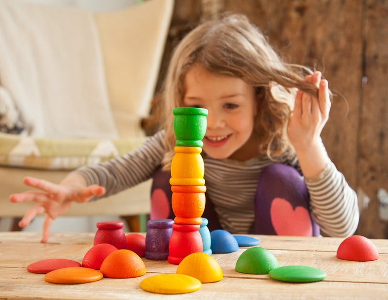 Portauovo in legno colorato 12 pezzi Grapat