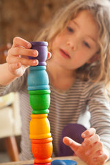 Portauovo in legno colorato 12 pezzi Grapat