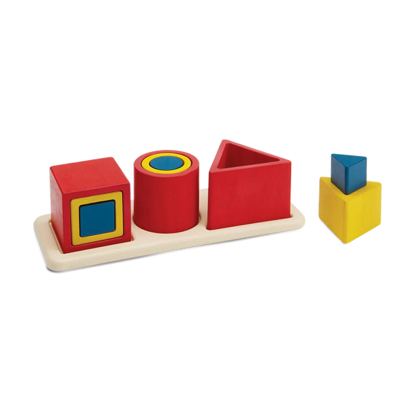Nesting Puzzle forme geometriche Plantoys