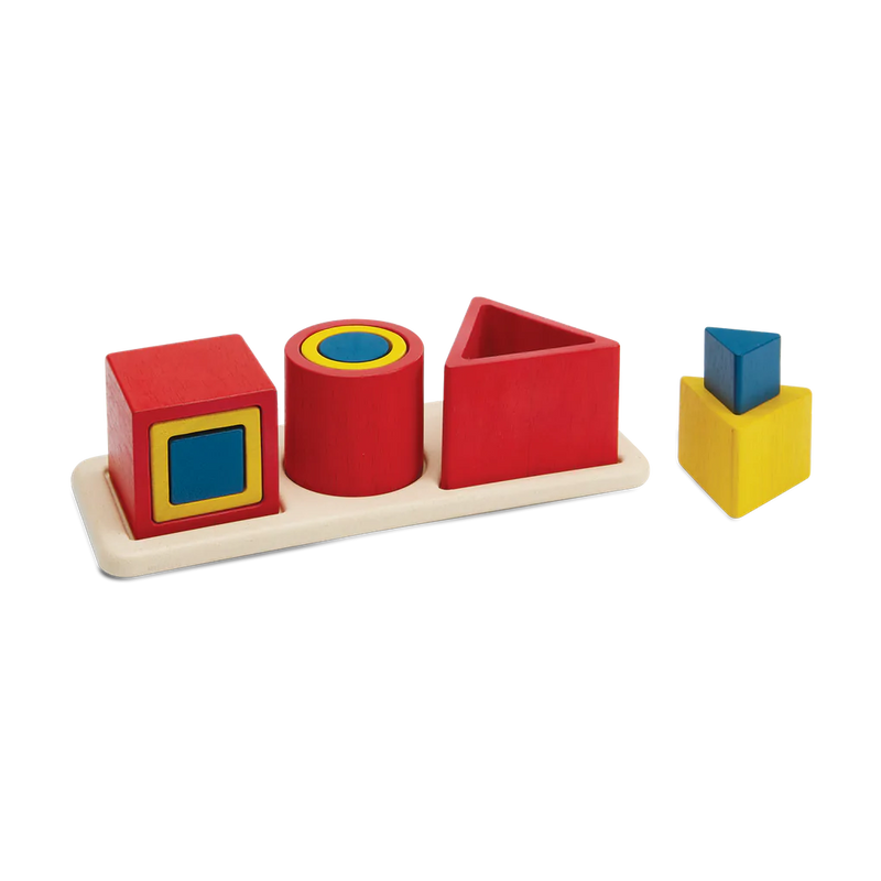 Nesting Puzzle forme geometriche Plantoys