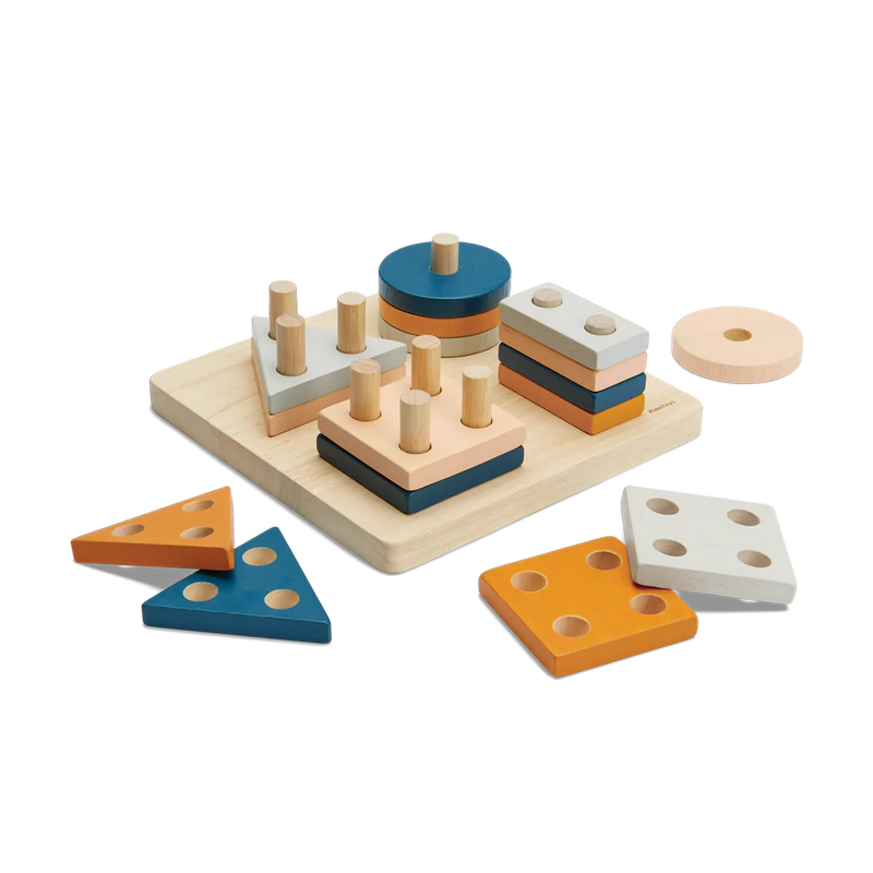 Tavola delle Forme geometriche Montessori Plantoys