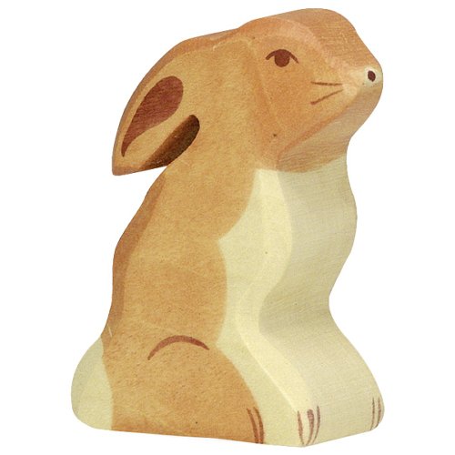 Figura di legno - Coniglio seduto Holztiger