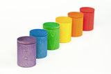 Set 6 bicchierini con coperchio nei colori dell'arcobaleno Grapat