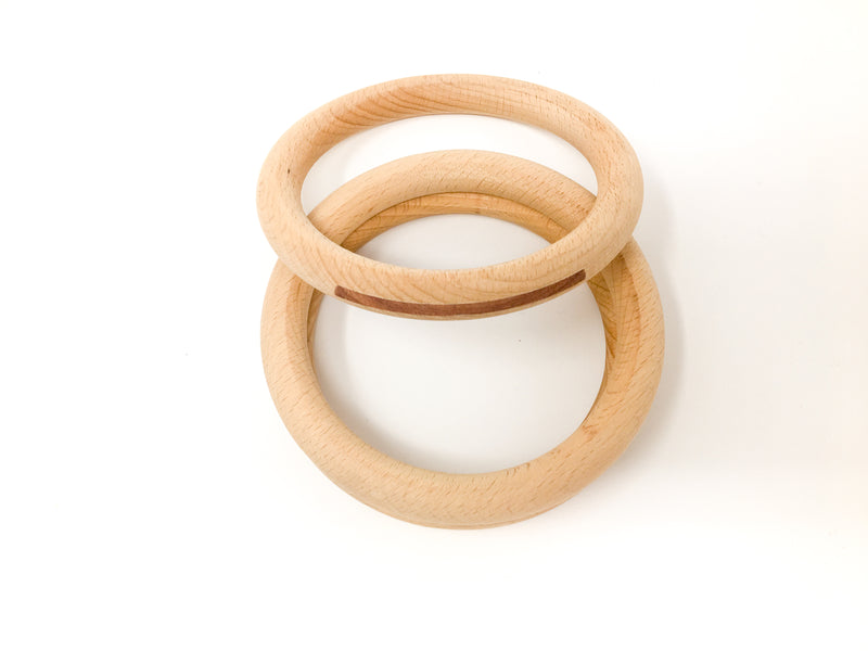 Gioco euristico 3 anelli legno Grapat