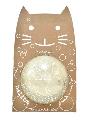 Pallone con eco glitter 20 cm  - Argento Ratatam