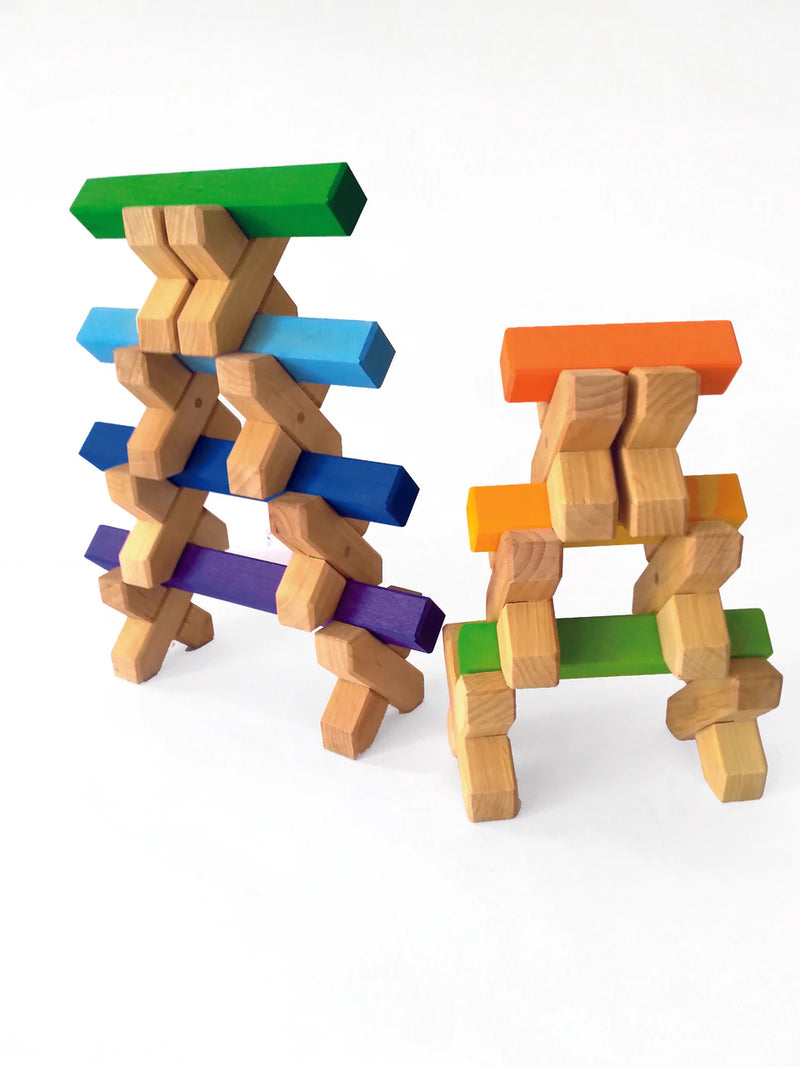 X Bricks - Mattoncini a X set da 48 Bauspiel