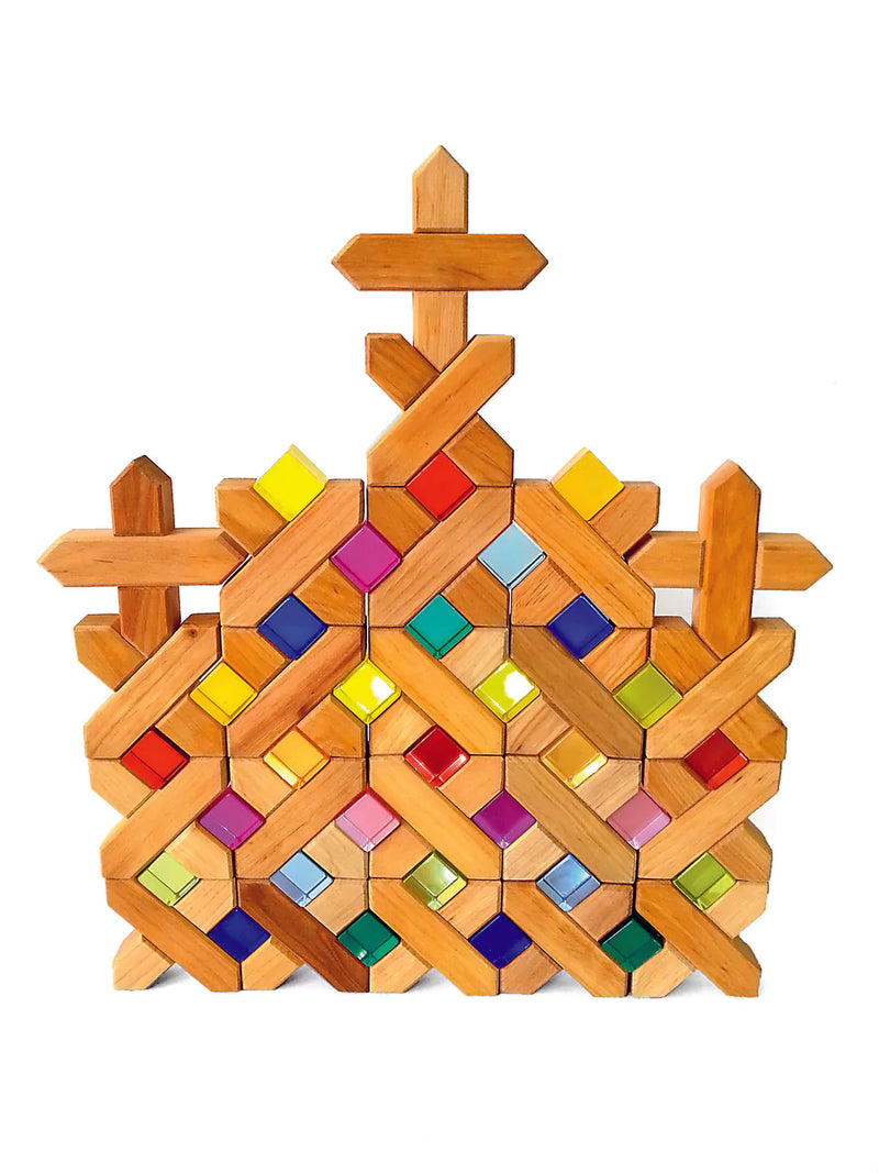 X Bricks - Mattoncini a X set da 48 Bauspiel