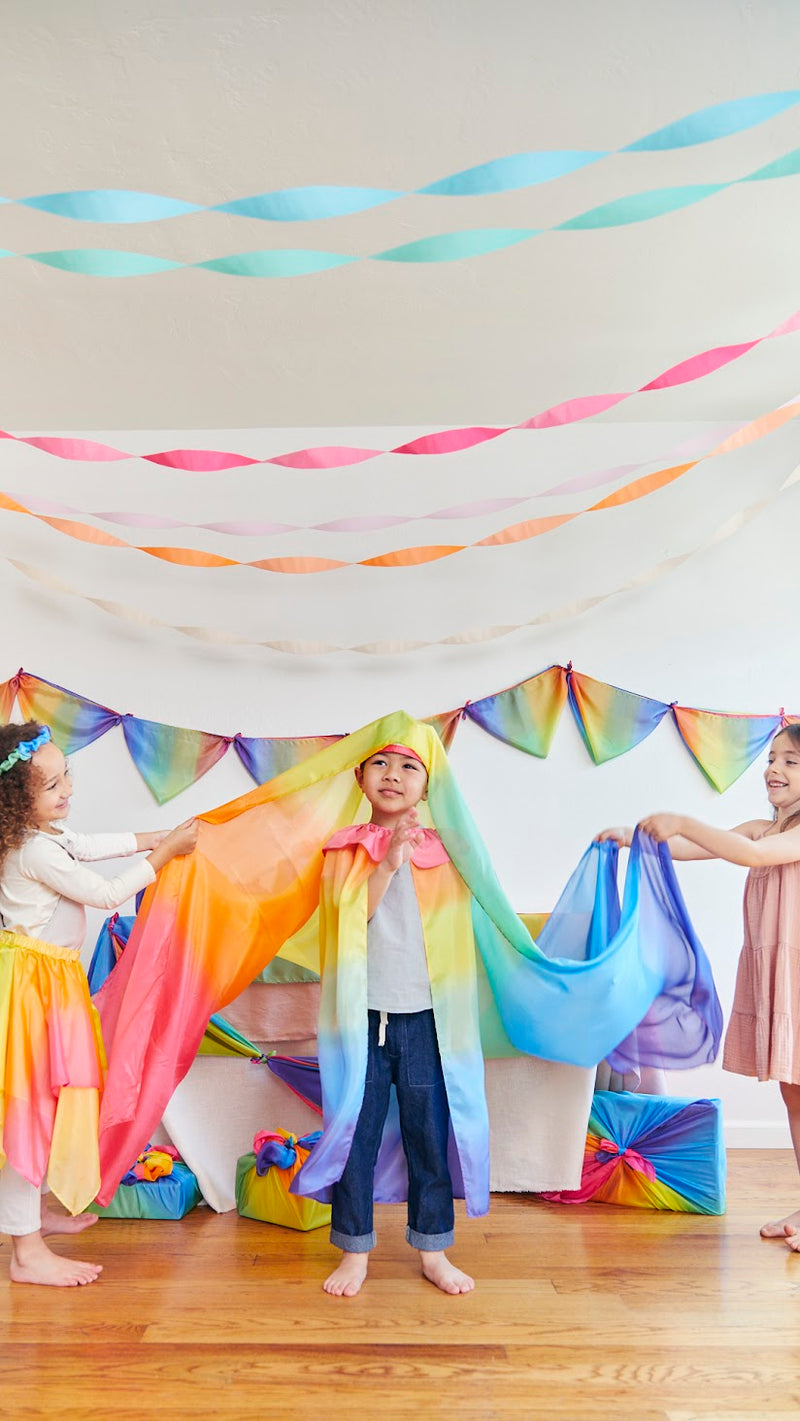 Mantella in seta - Rainbow Sarah's Silk