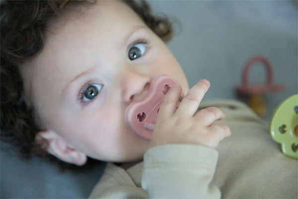 Ciuccio 3-36 mesi - Baby blush Hevea