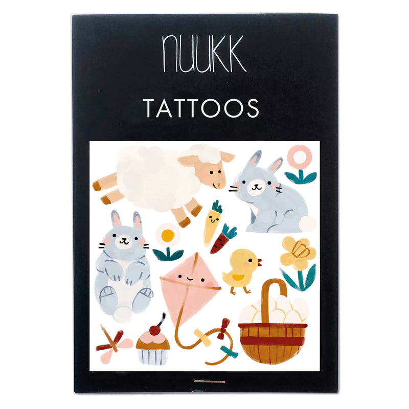 Tatuaggi vegani per bambini - Animali della primavera Nuuk