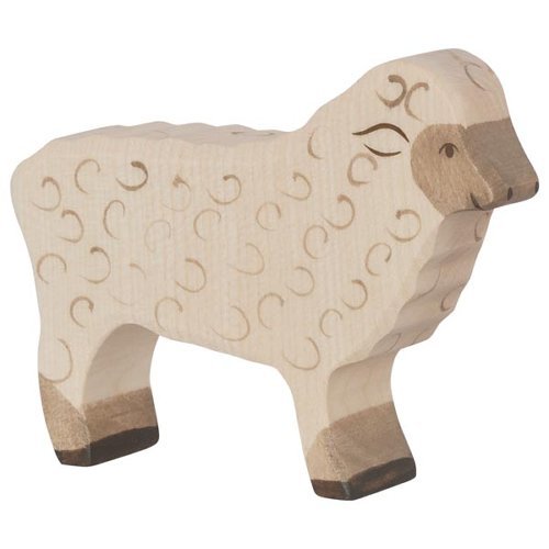 Figura di legno - Pecora Holztiger