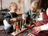 Forme impilabili in legno colorato Wooden Story