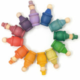 Portauovo in legno colorato 12 pezzi Grapat